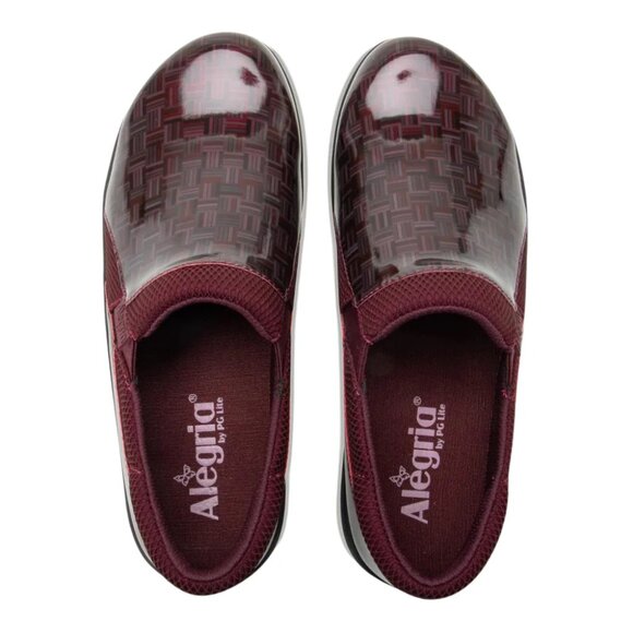 NEW ALEGRIA Duette Slip On Clogs in wine for women 1125 4s2 - Picture 8 of 9